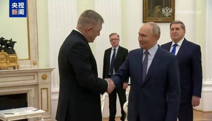 8年首次一对一接触!普京会见斯洛伐克总理,“确认准备继续向西方国家供应天然气”……