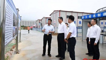 李红军调研江西航空职业技术学院南昌总部校区项目建设情况