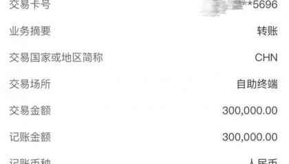 职业学院学生银行卡上突然多了30万元!警方:河南一女子转账输错账号