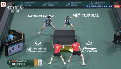夺得冠军!成都混团世界杯决赛 国乒战胜韩国队