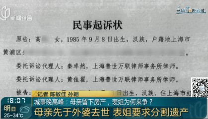 上海独生子继承亡母三套房子，没想到表姐来争遗产！独生子女≠唯一继承人，一个细节成为关键