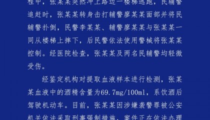 成都警方通报“交警用警棍击打疑醉酒逃逸司机”
