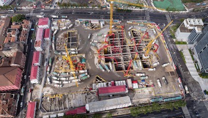 上海在建“浦西第一高楼”完成筑底，规划高度480米