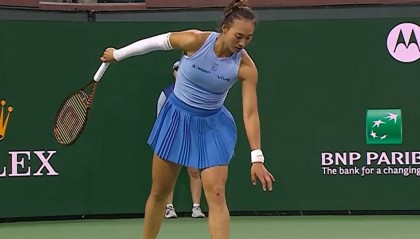 2比0完胜孙璐璐过关，郑钦文生涯首进印第安维尔斯站16强