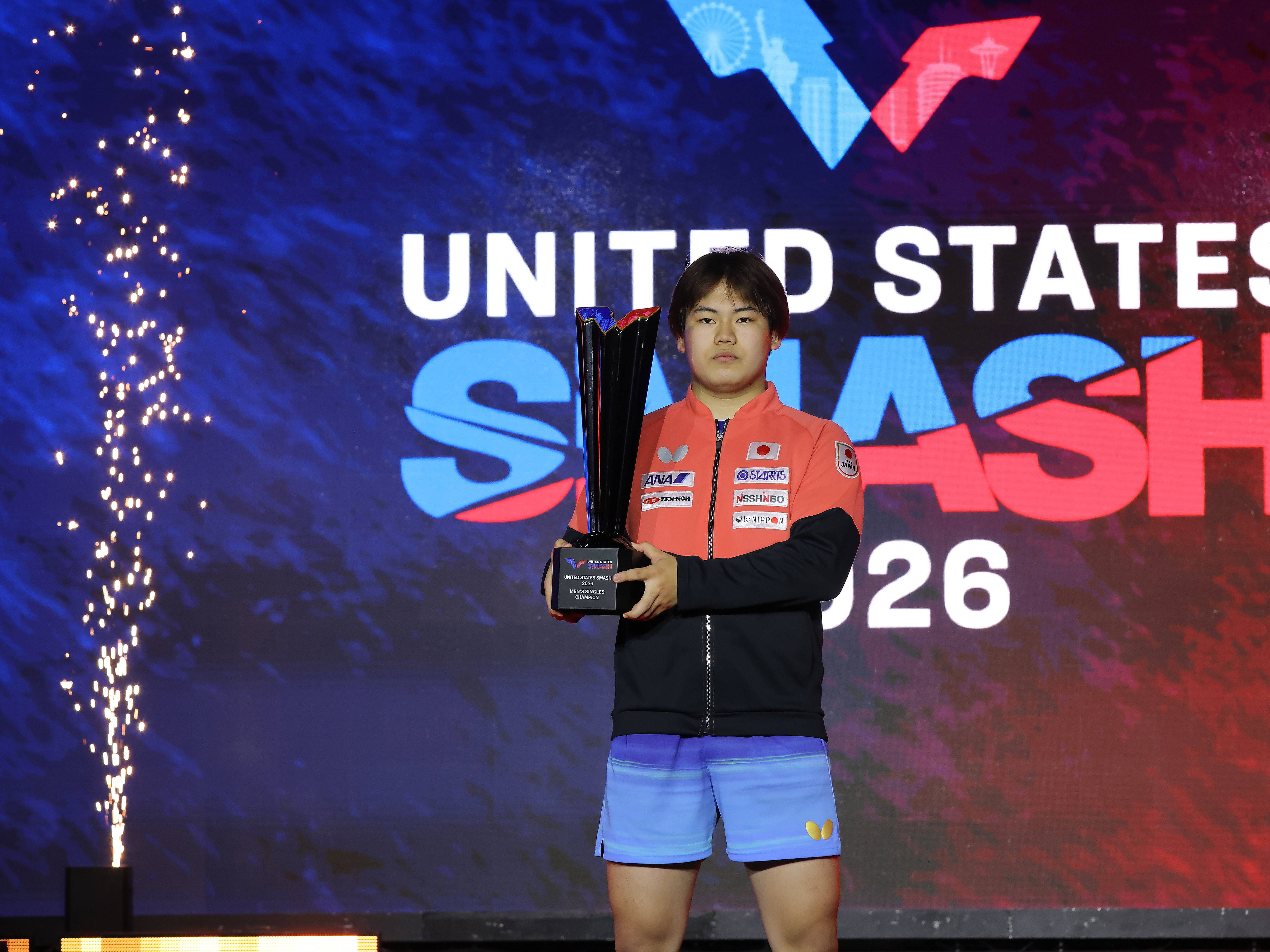 （体育）乒乓球——WTT美国大满贯赛：日本选手松岛辉空夺得男单冠军