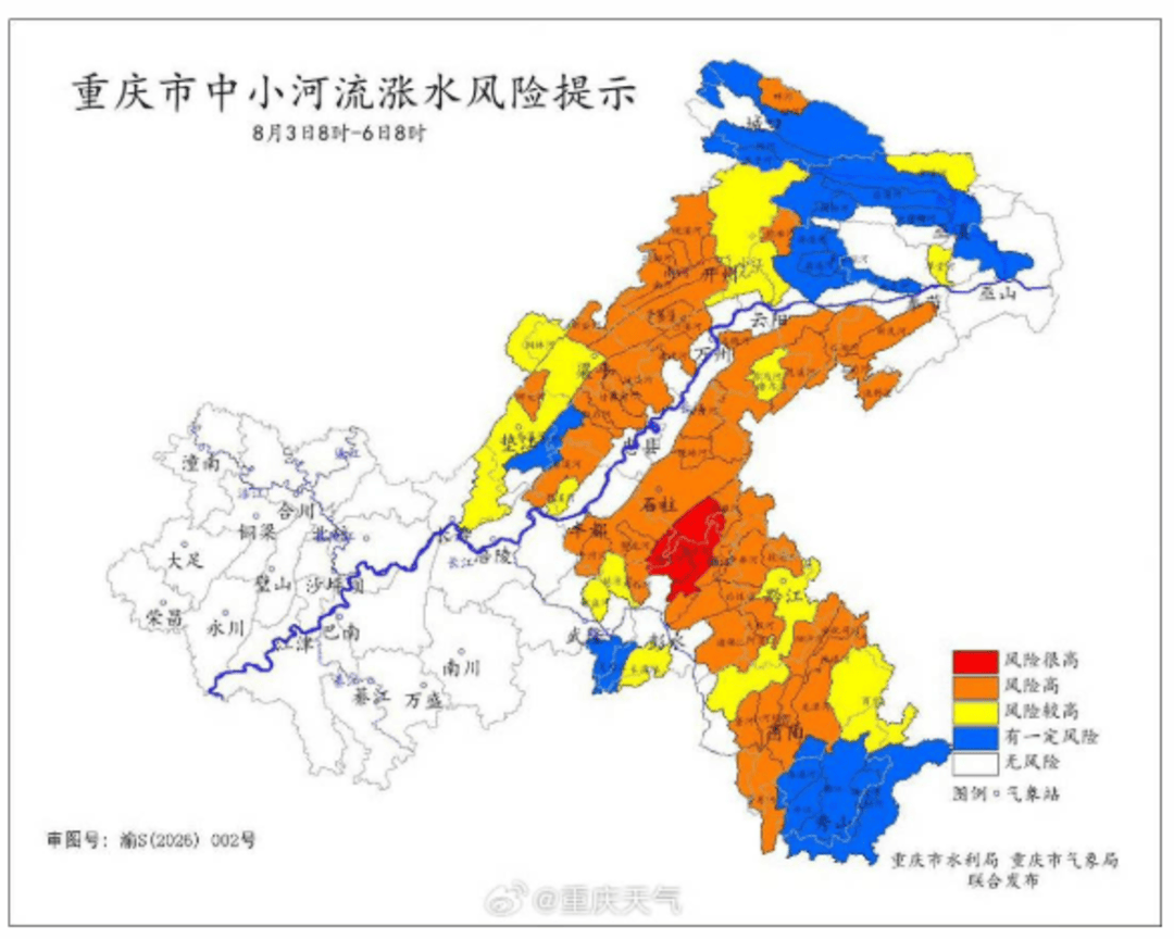 重庆降温了！8月主城区最高温大致稳定在35℃左右